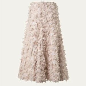 Akris 3D Jacquard Wool Midi Skirt In Greige Size US 8 $2,590.00
